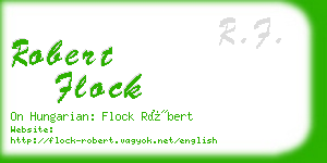 robert flock business card